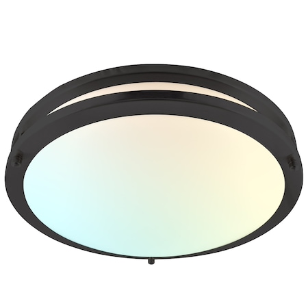 Luxrite 14 Inch LED Flush Mount Ceiling Light 5 CCT Selectable 2700K-5000K 18W 1440LM Dimmable LR23292-1PK